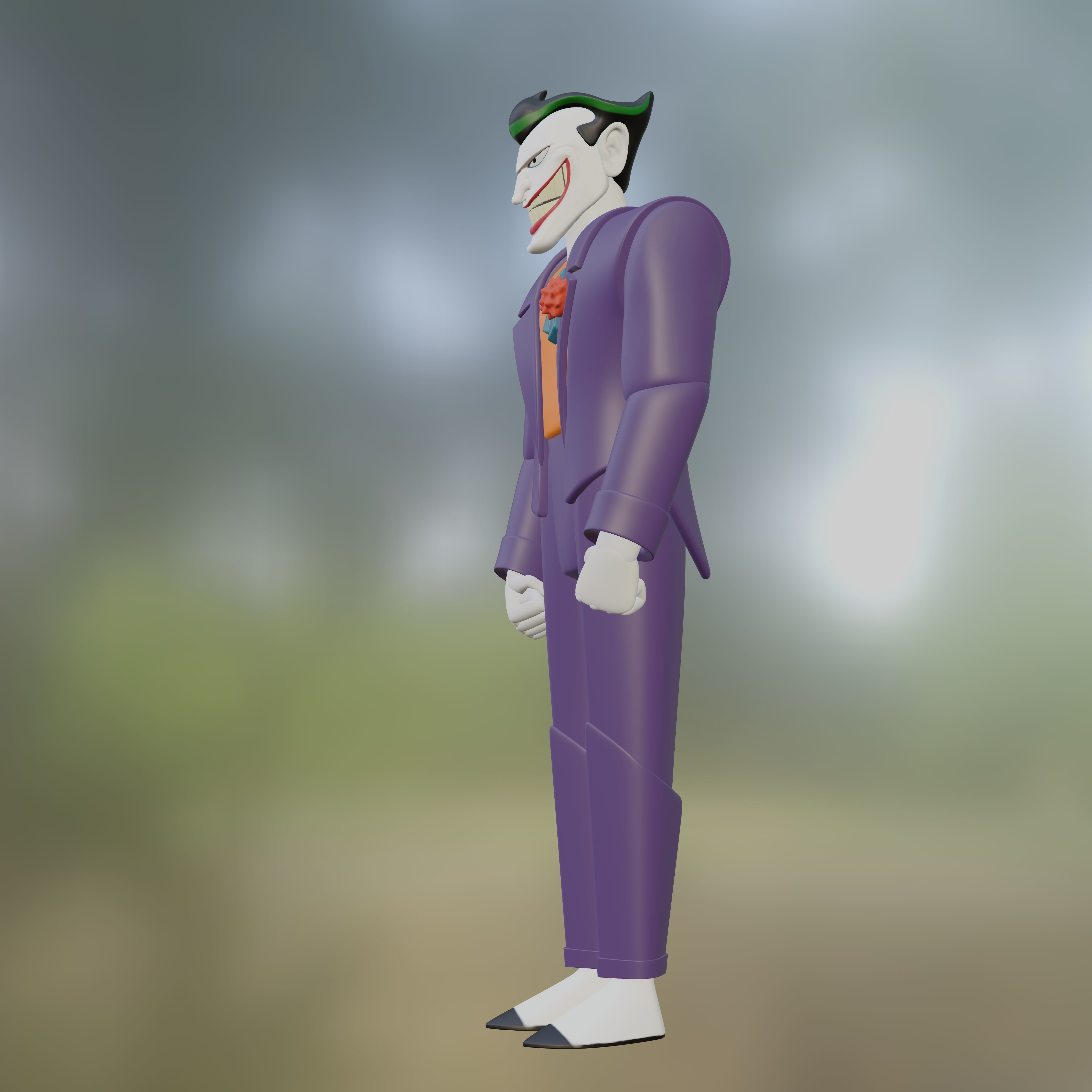 Joker from The Batman Animated Series  3D print model_5