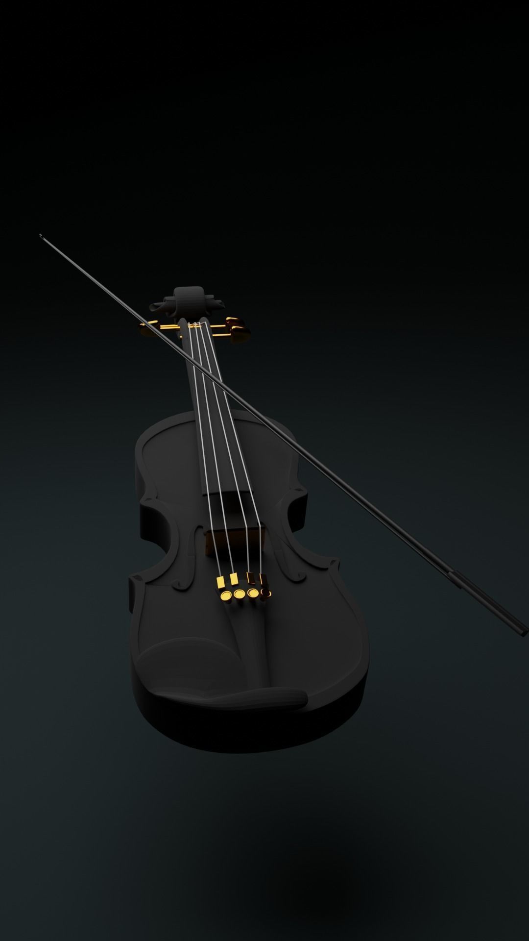 Violin Free 3D model_2