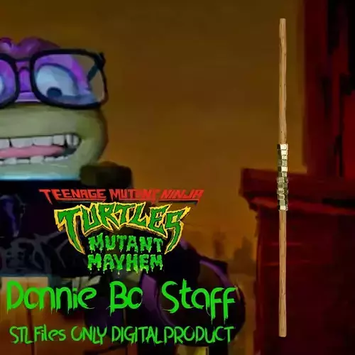 Ninja Turtles Mutant Mayhem DONATELLO Bo Staff Cosplay 3D print model