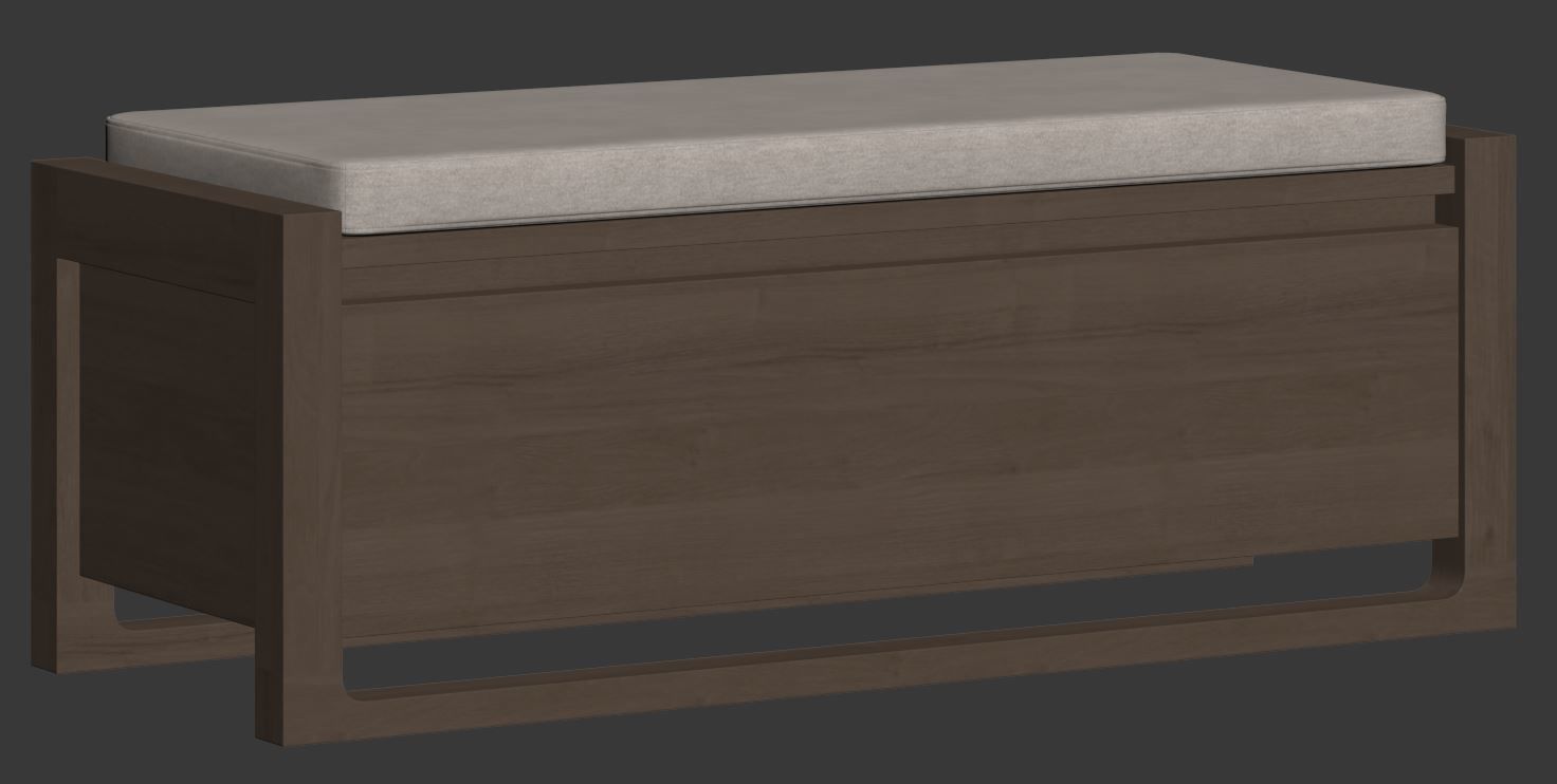 Matera Storage Bench Cushion by Design Within Reach 3D model_22
