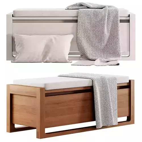 Matera Storage Bench Cushion by Design Within Reach 3D model