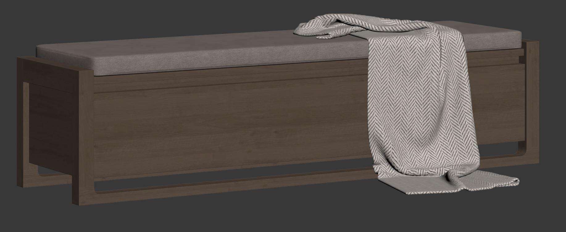 Matera Storage Bench Cushion by Design Within Reach 3D model_23