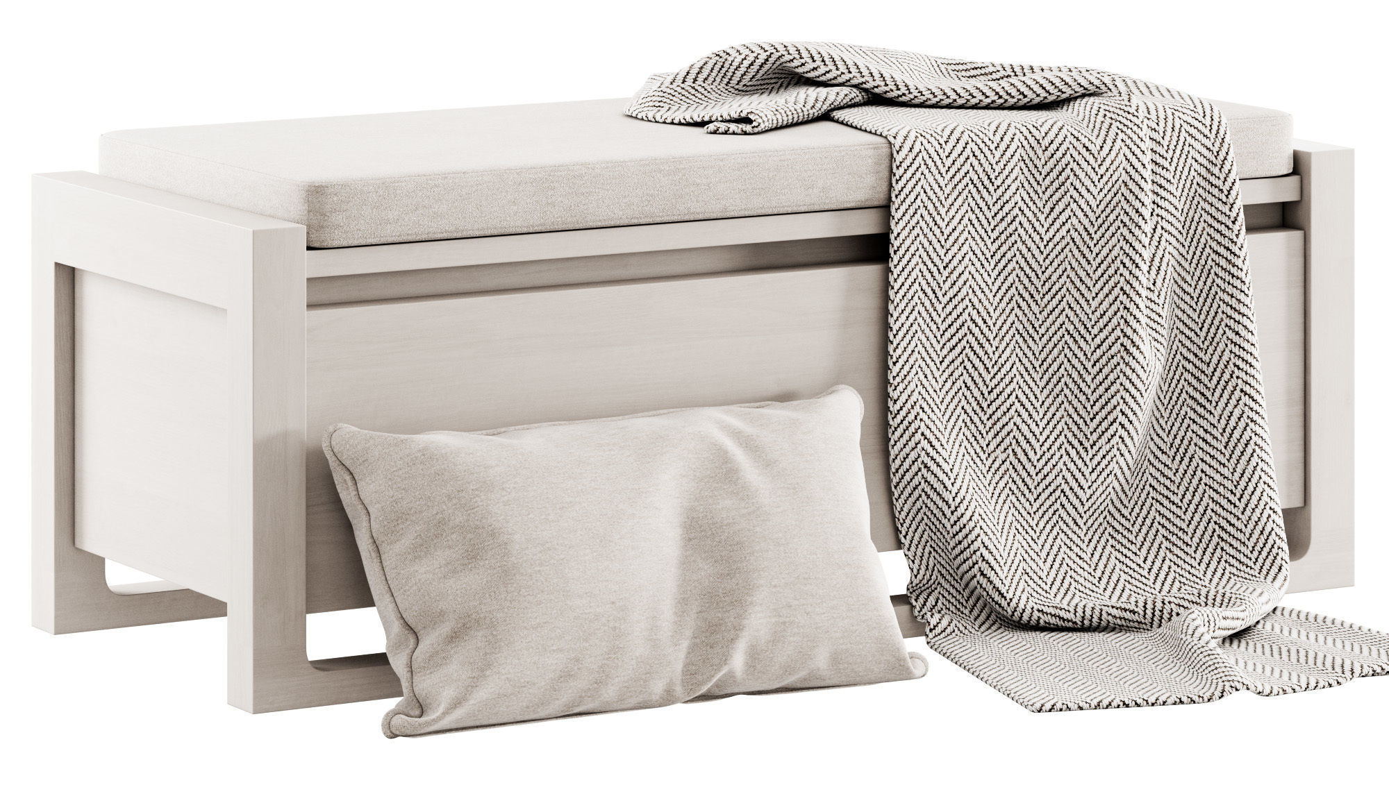 Matera Storage Bench Cushion by Design Within Reach 3D model_8