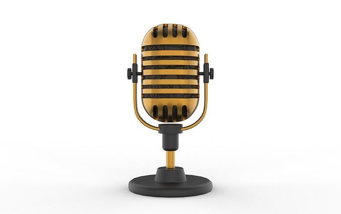 microphone Low-poly 3D model