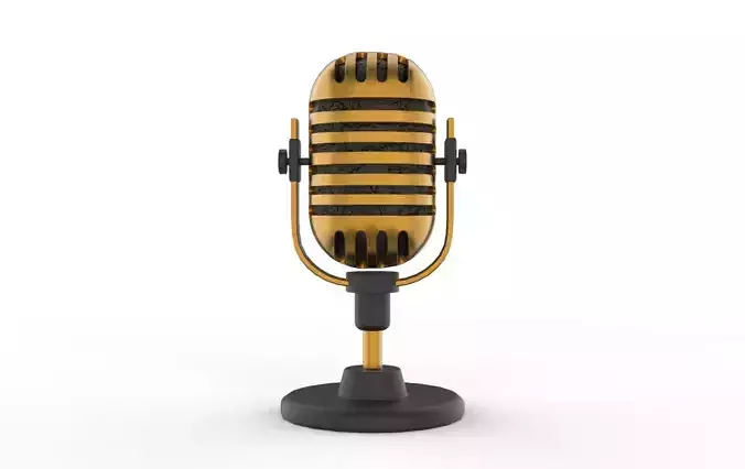 microphone Low-poly 3D model