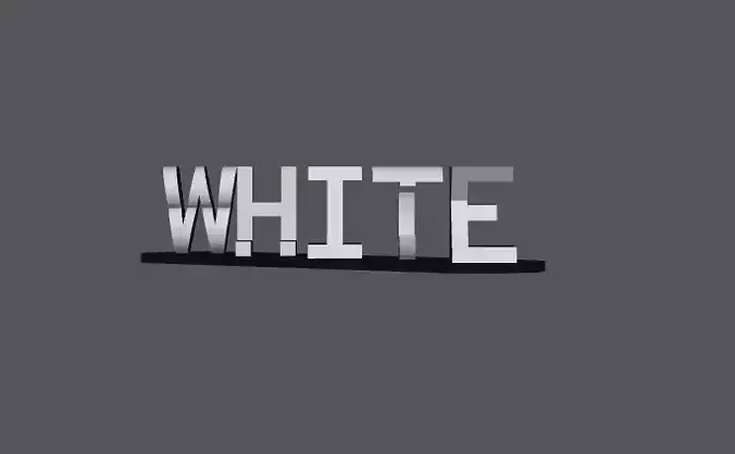 White Black Ambigram