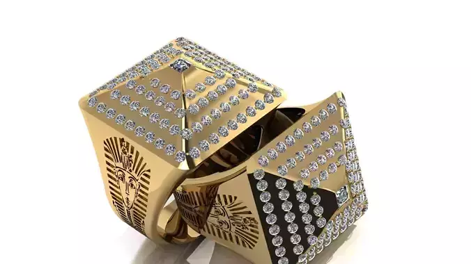 pharaoh pyramid ring