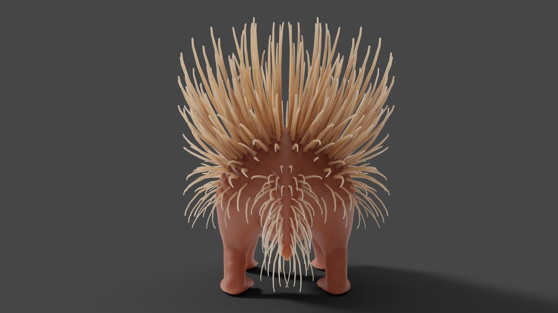 3D Porcupine Sculpture Model 3D model_4