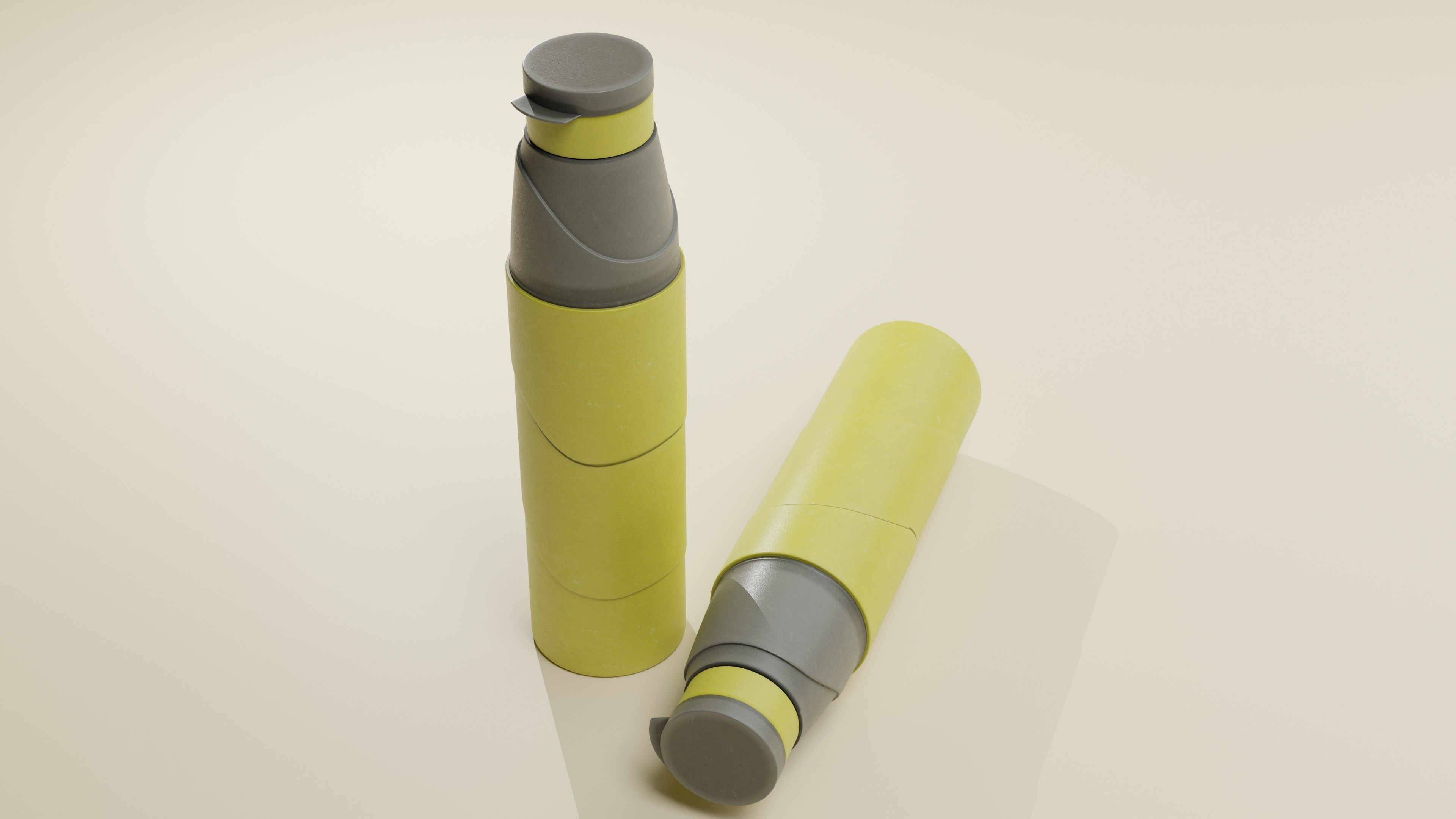 Plastic Water Bottle 3D model_6