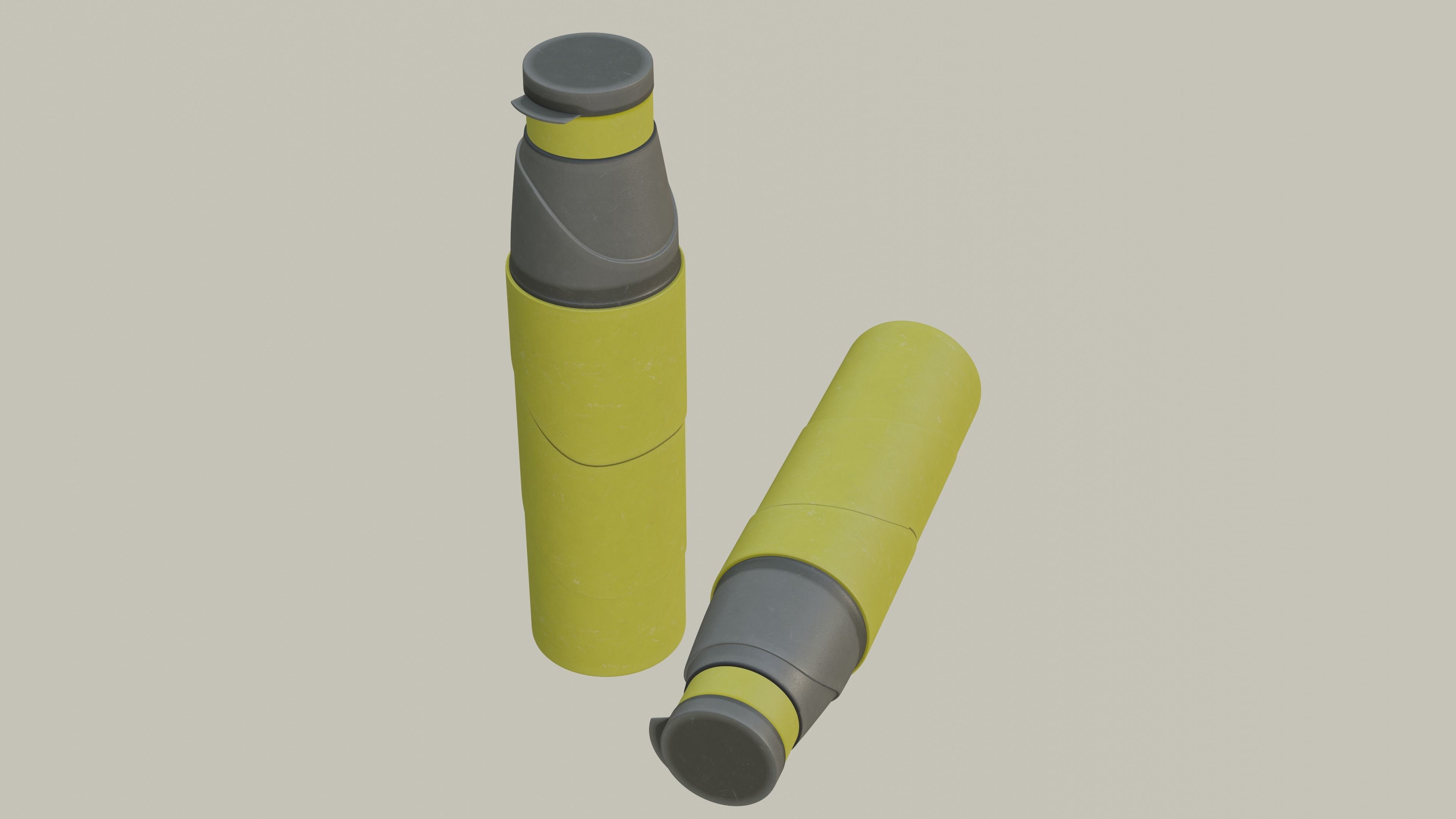 Plastic Water Bottle 3D model_8