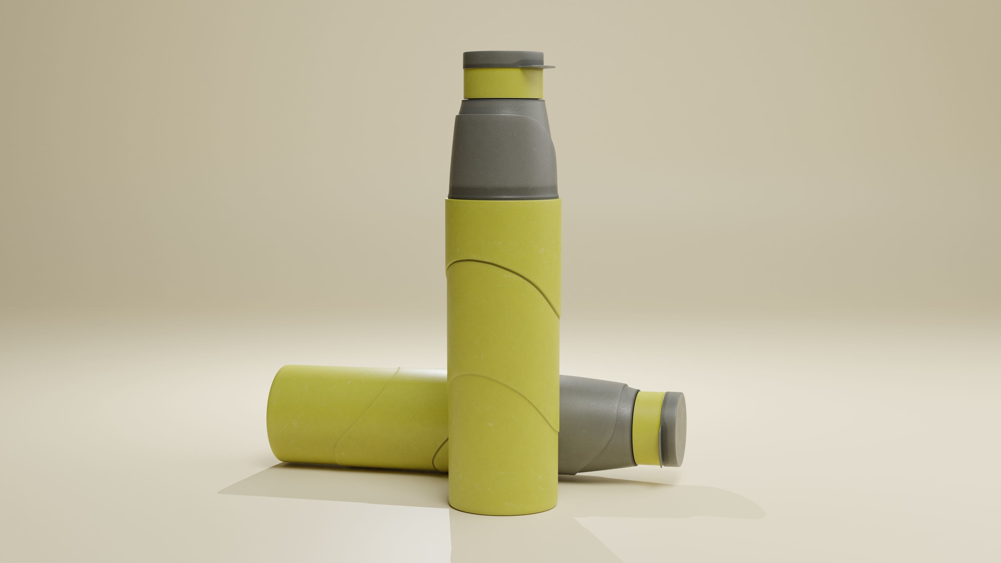 Plastic Water Bottle 3D model_5