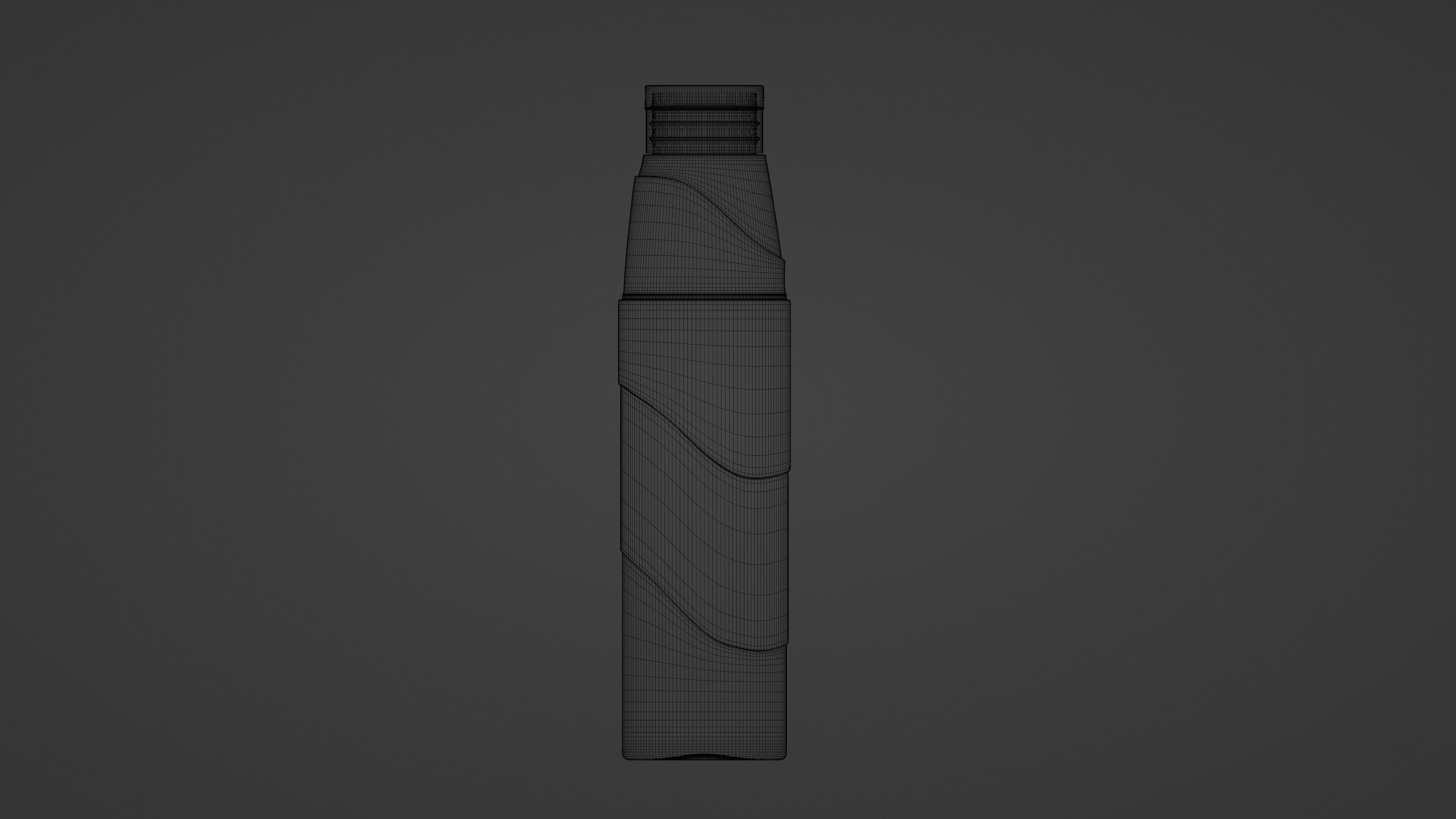 Plastic Water Bottle 3D model_9