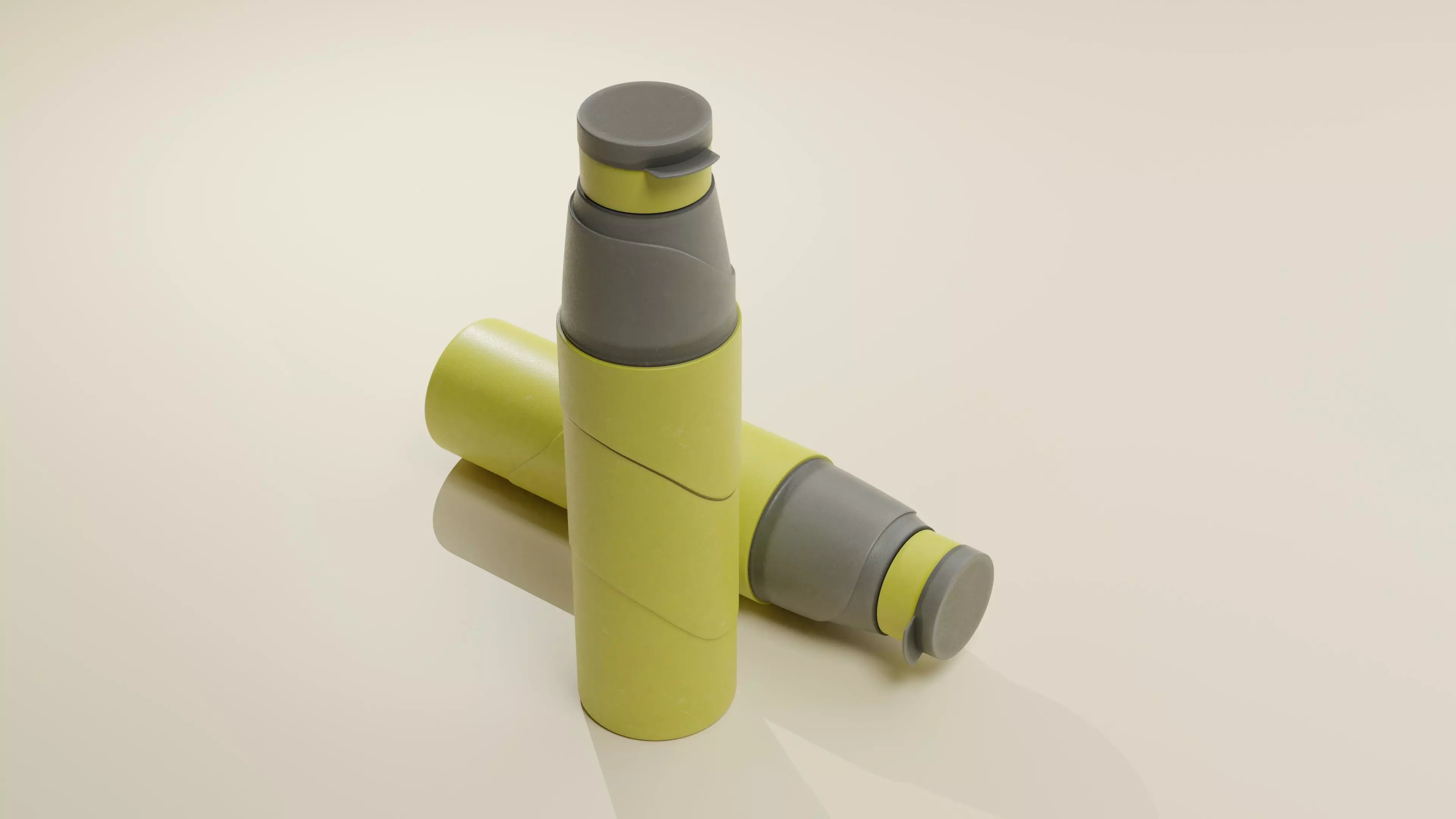 Plastic Water Bottle 3D model_0