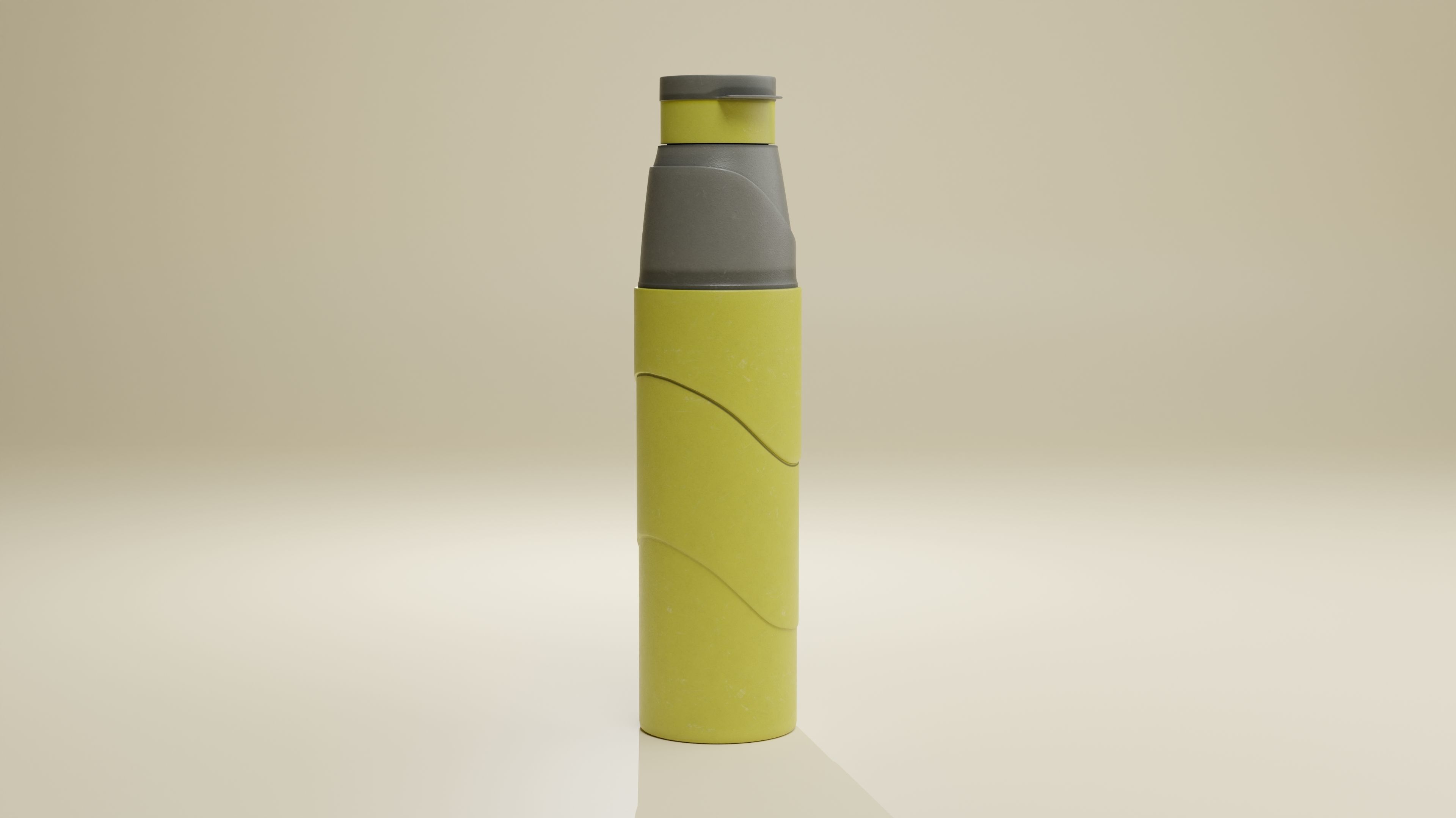 Plastic Water Bottle 3D model_2