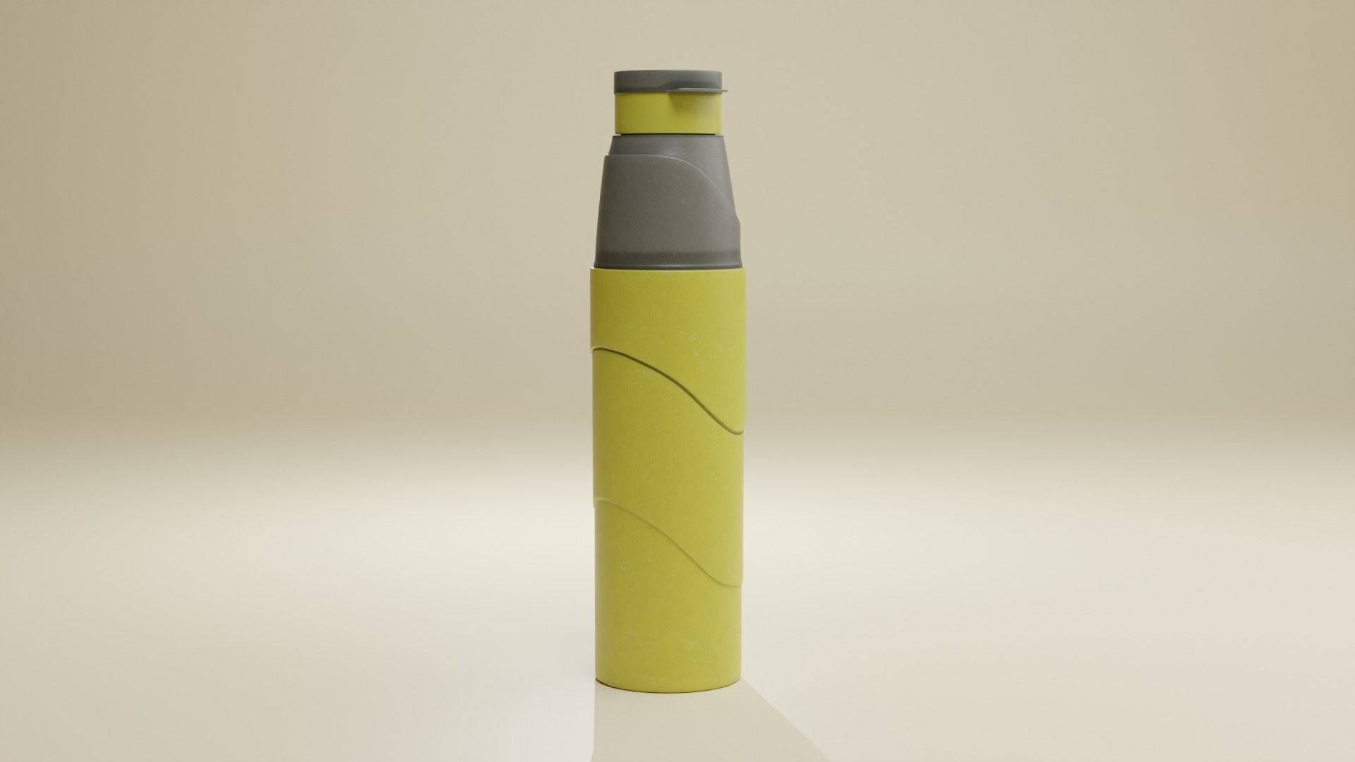 Plastic Water Bottle 3D model_3