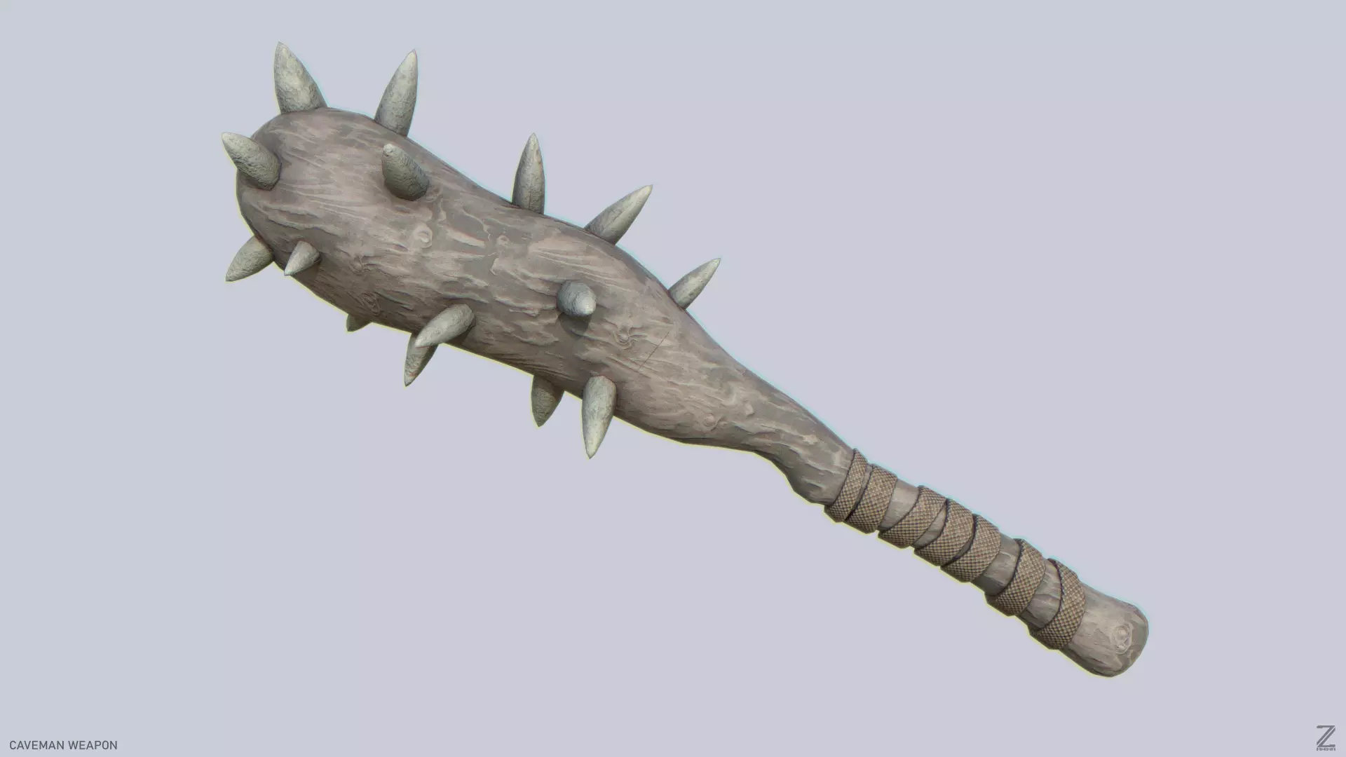 Caveman weapon Low-poly 3D model