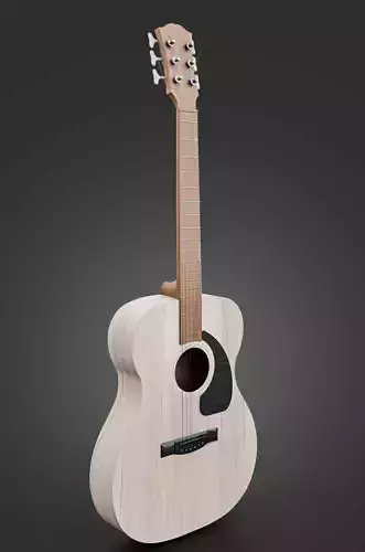 Martin X Series 00-X2 Acoustic Electric Guitar Low-poly 3D model