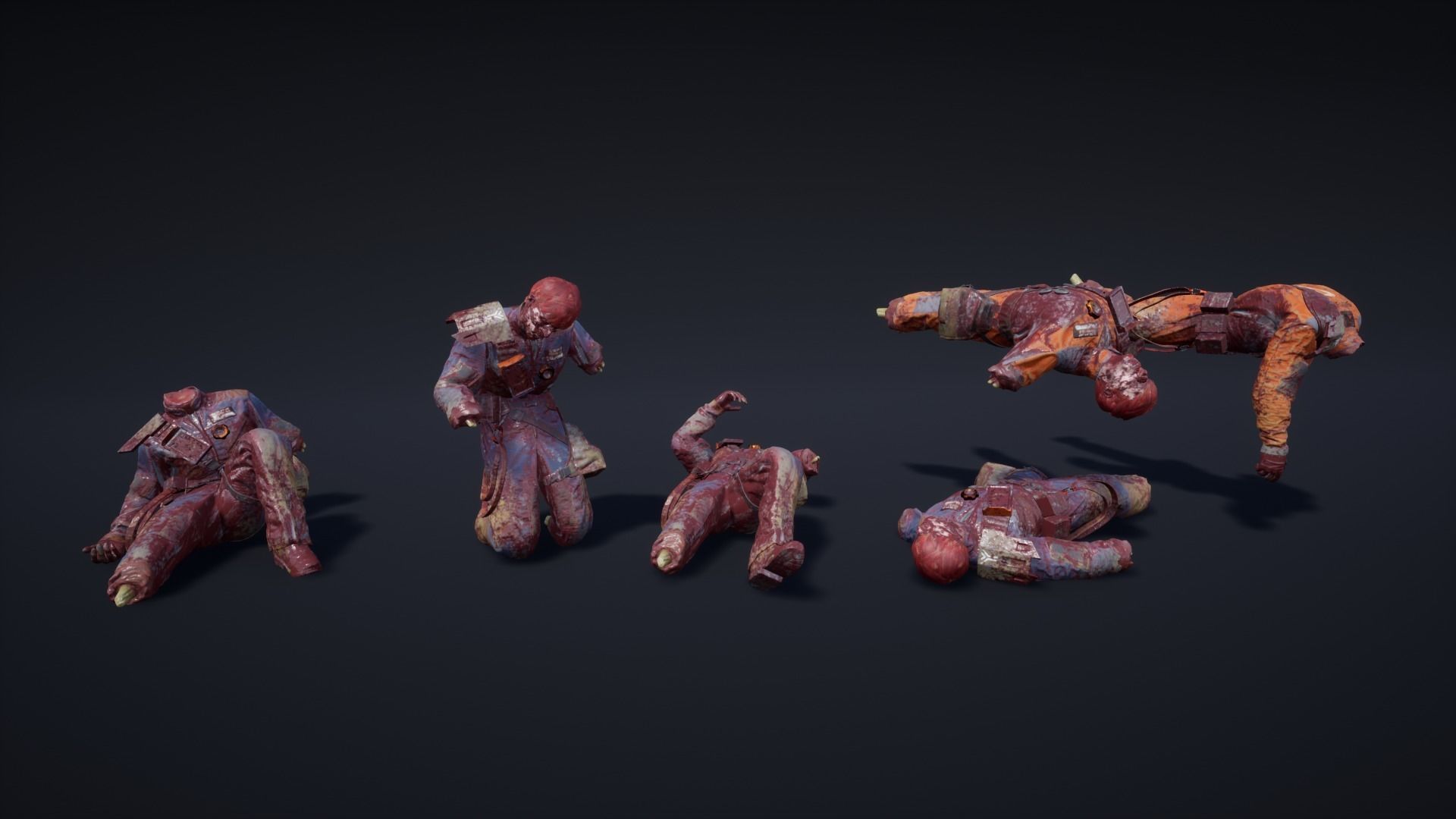 Sci-Fi Worker Low-poly 3D model_12