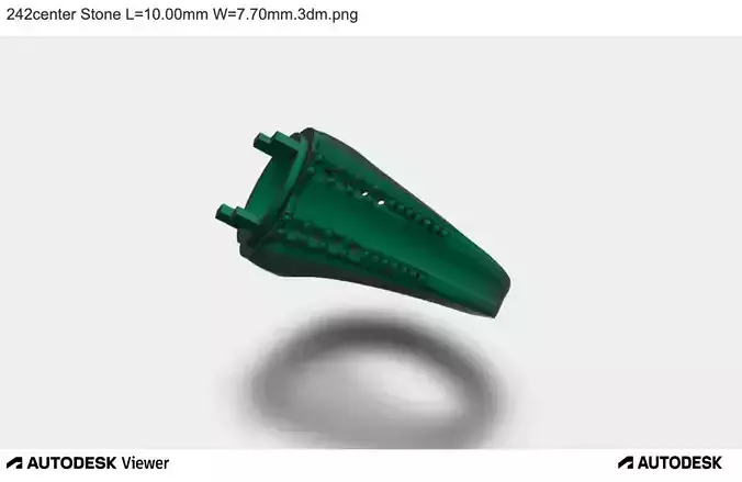 Men Ring 3D Design with Oval Main Stone