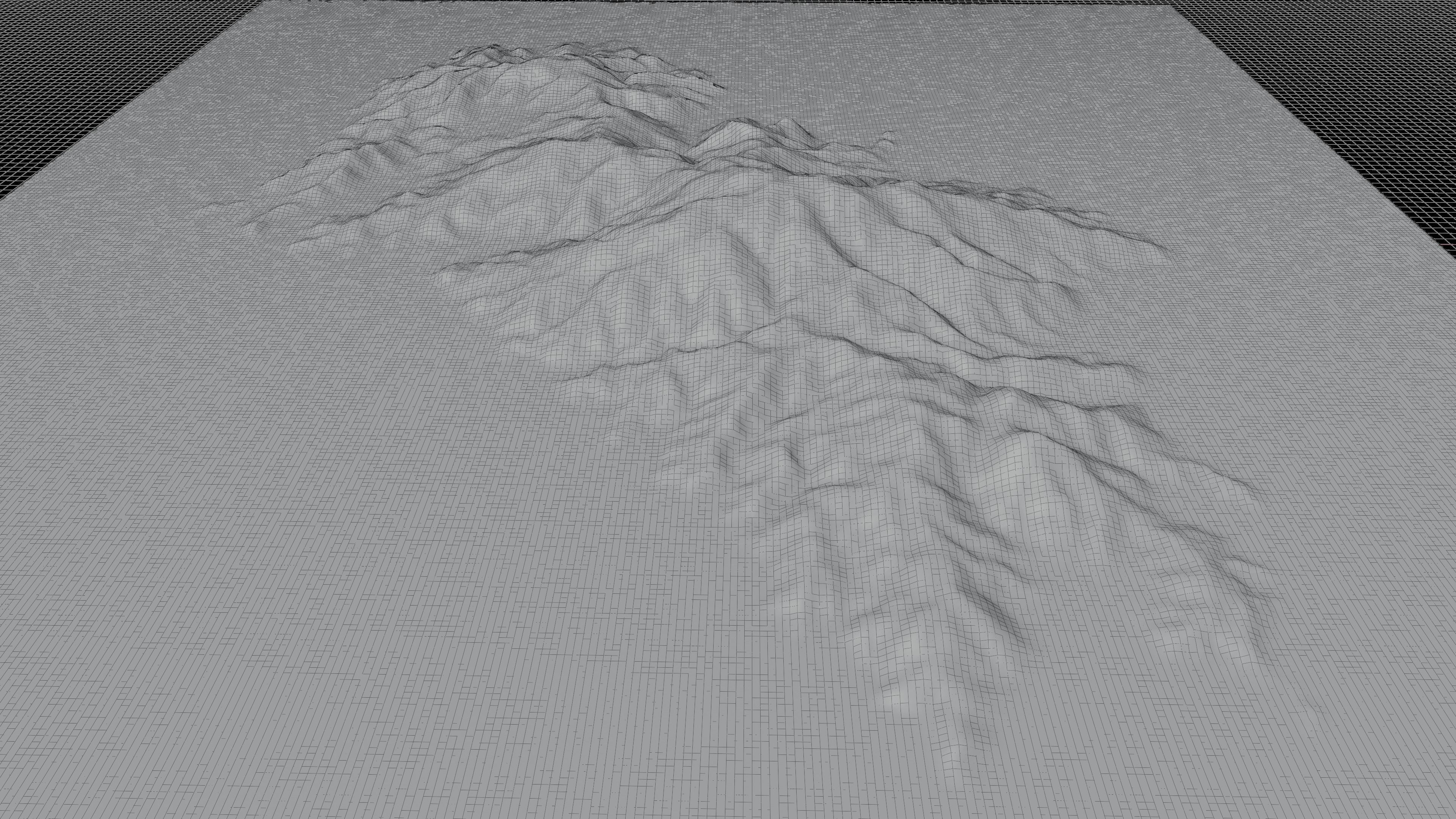 Ios island 3d model terrain 3D model_11