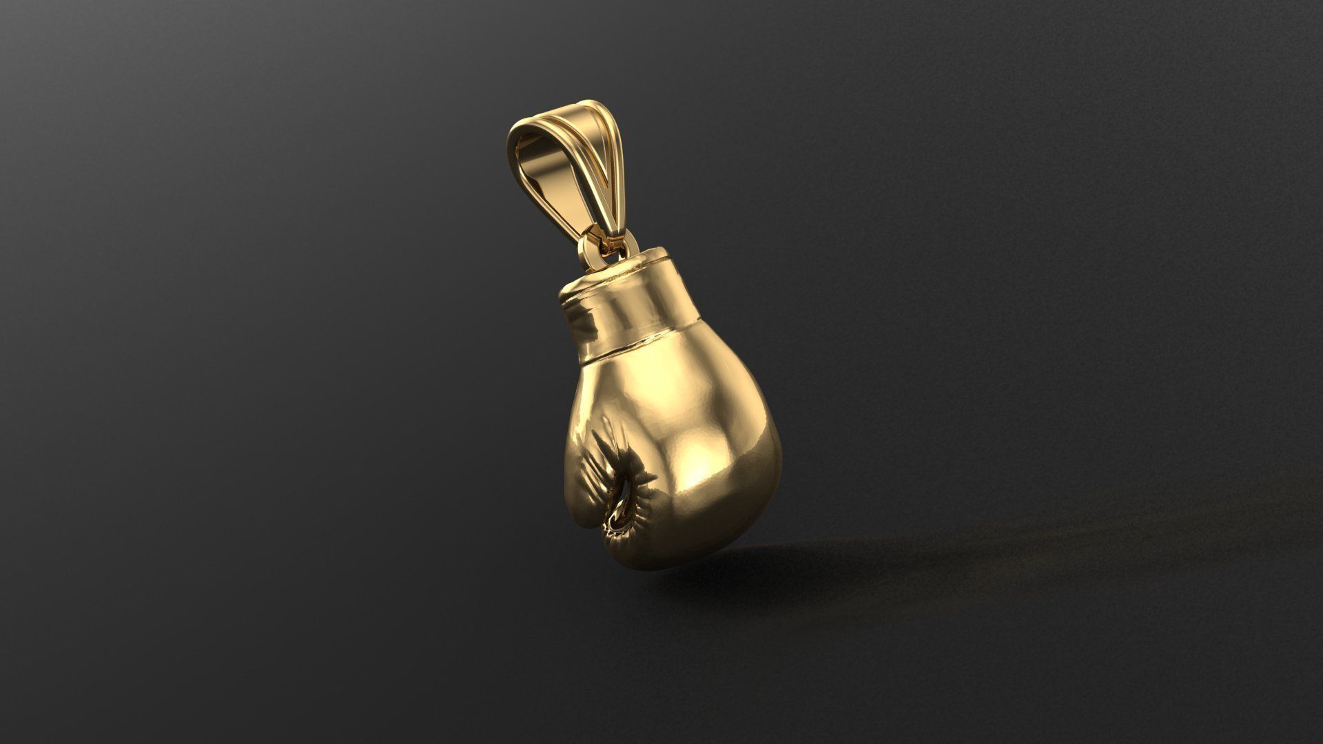 Boxing Glove Pandant 3D print model_2