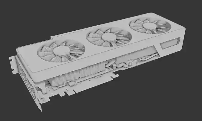 Gigabyte rtx 3090 vision 3D model
