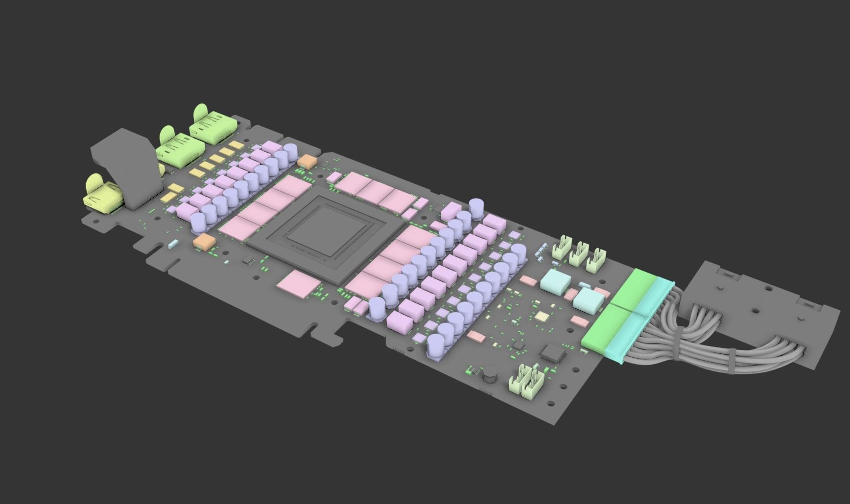 Gigabyte rtx 3090 vision 3D model_7