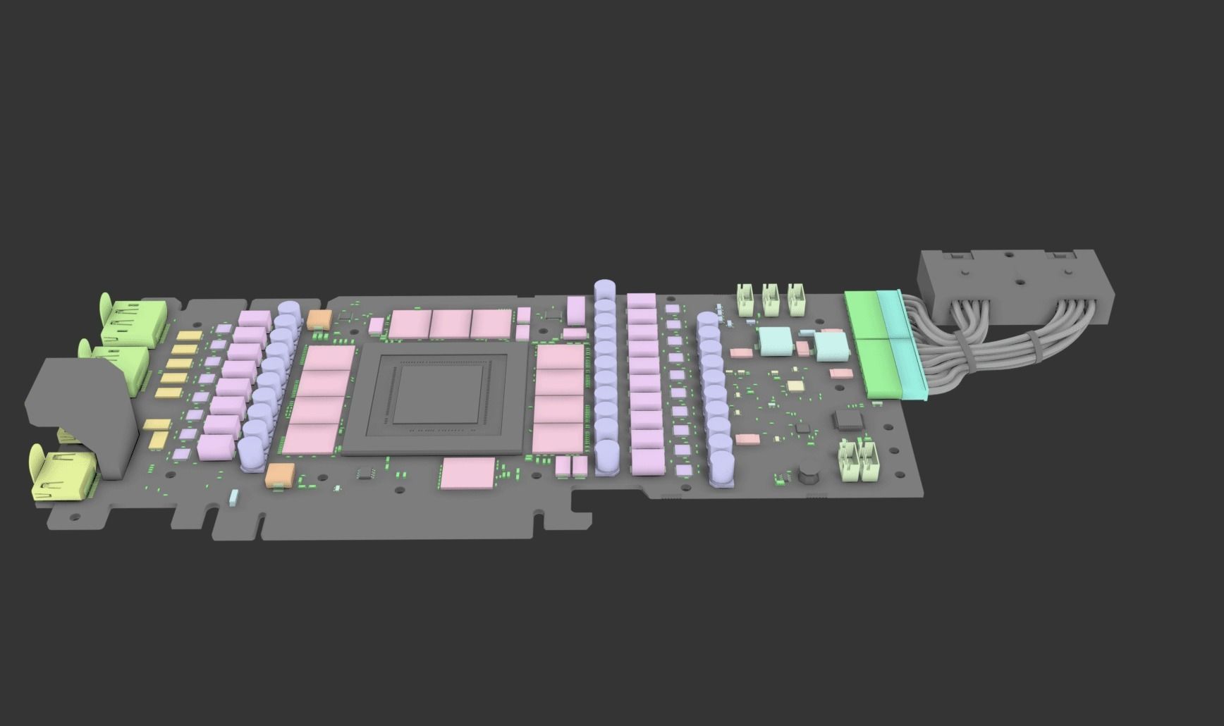 Gigabyte rtx 3090 vision 3D model_8