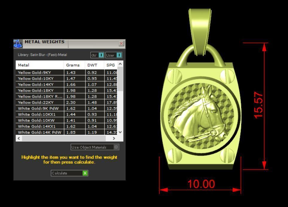 Fusion Horse Half Set 3D print model_2