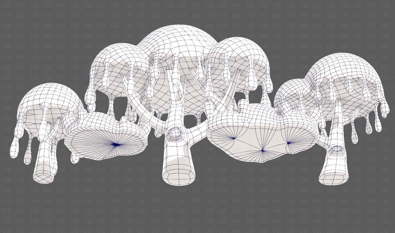 Trees Cartoon V38 Low-poly 3D model_38