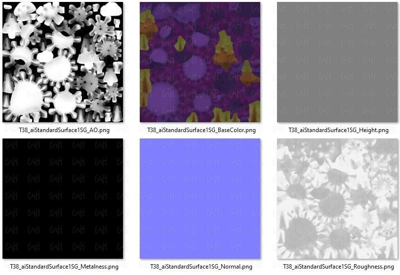 Trees Cartoon V38 Low-poly 3D model_46