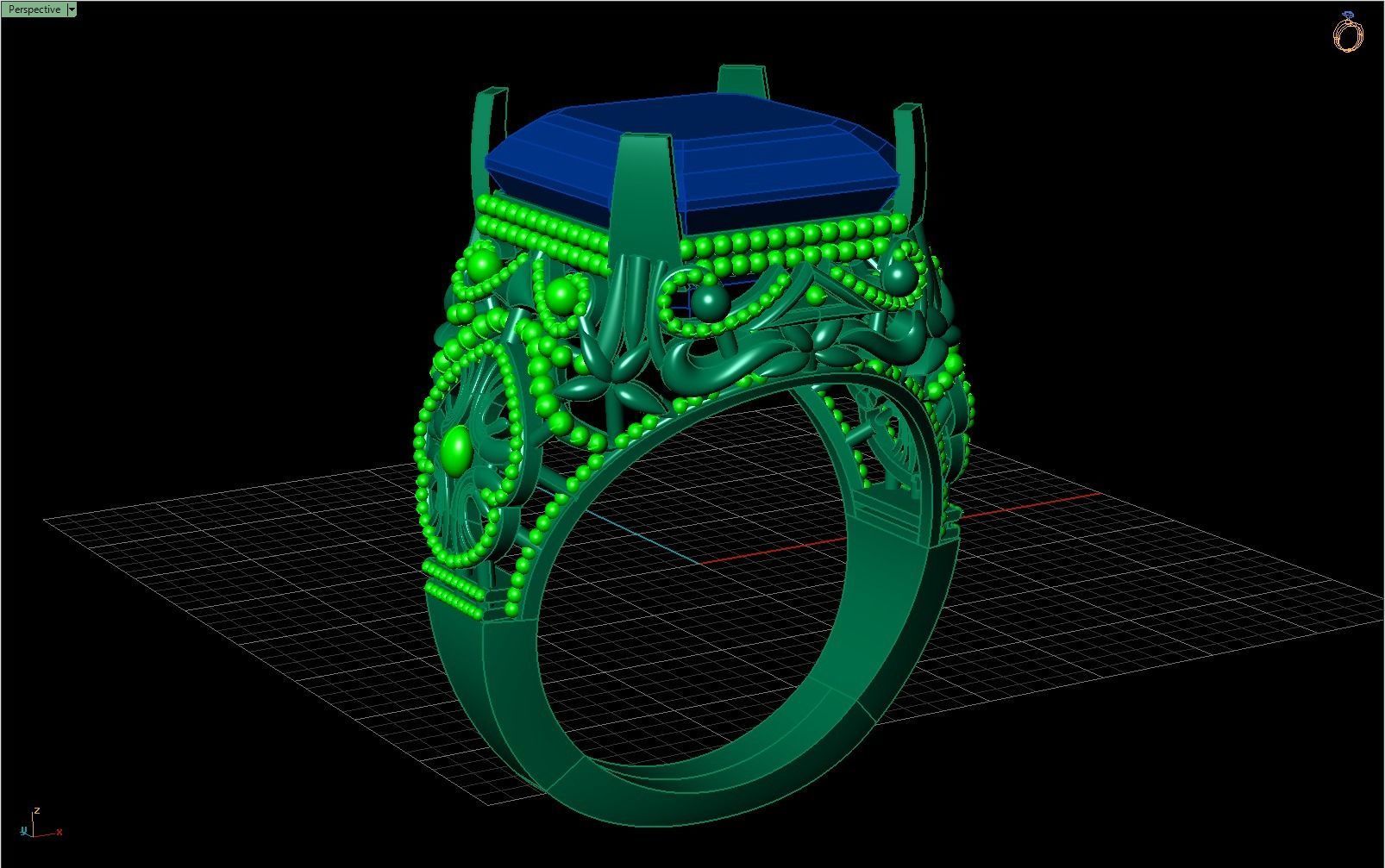RING 02 3D print model_4