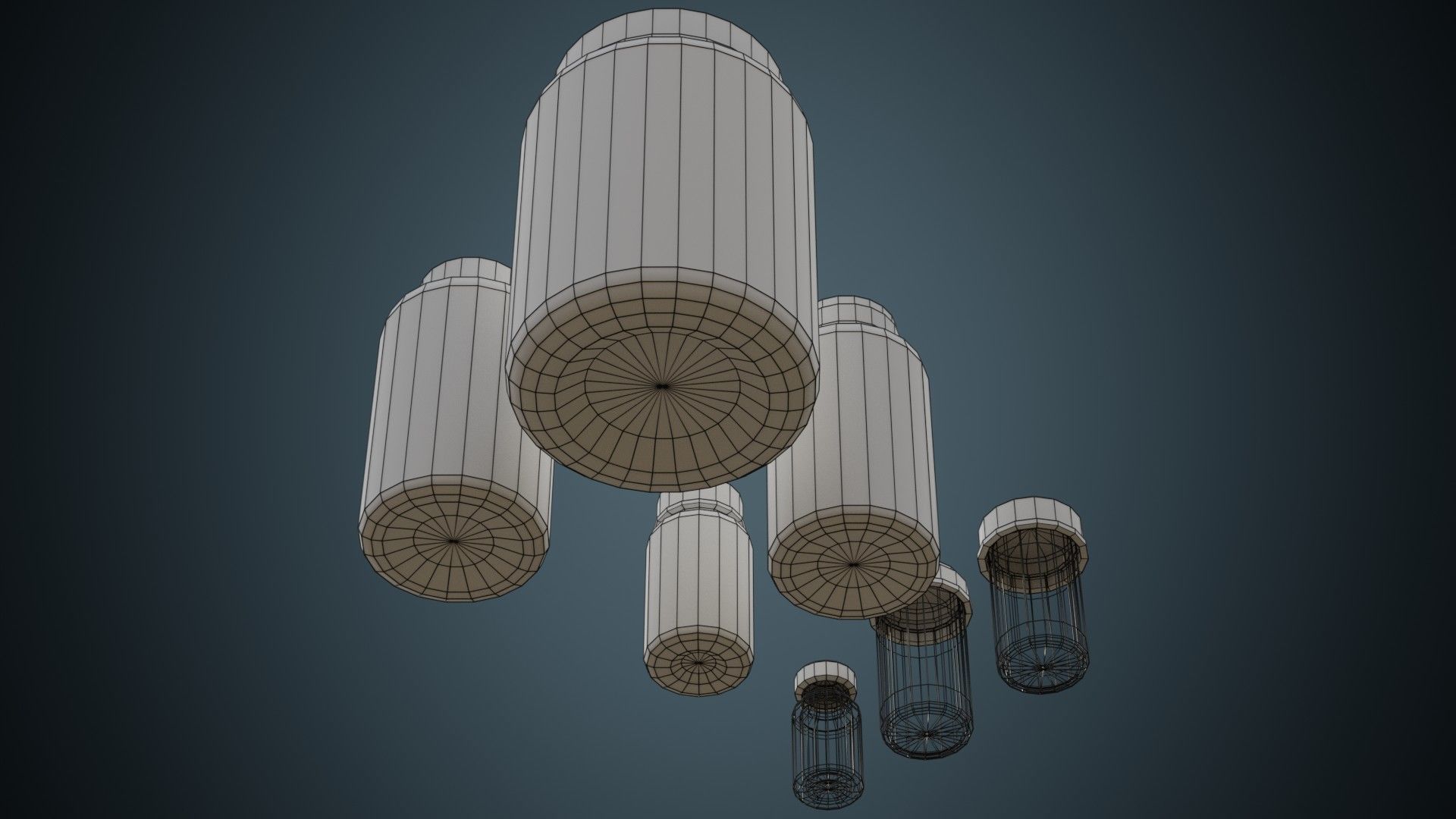 Medicine Bottle 1 Basic Low-poly 3D model_6