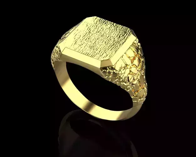 nugget ring Size 11 3D print model