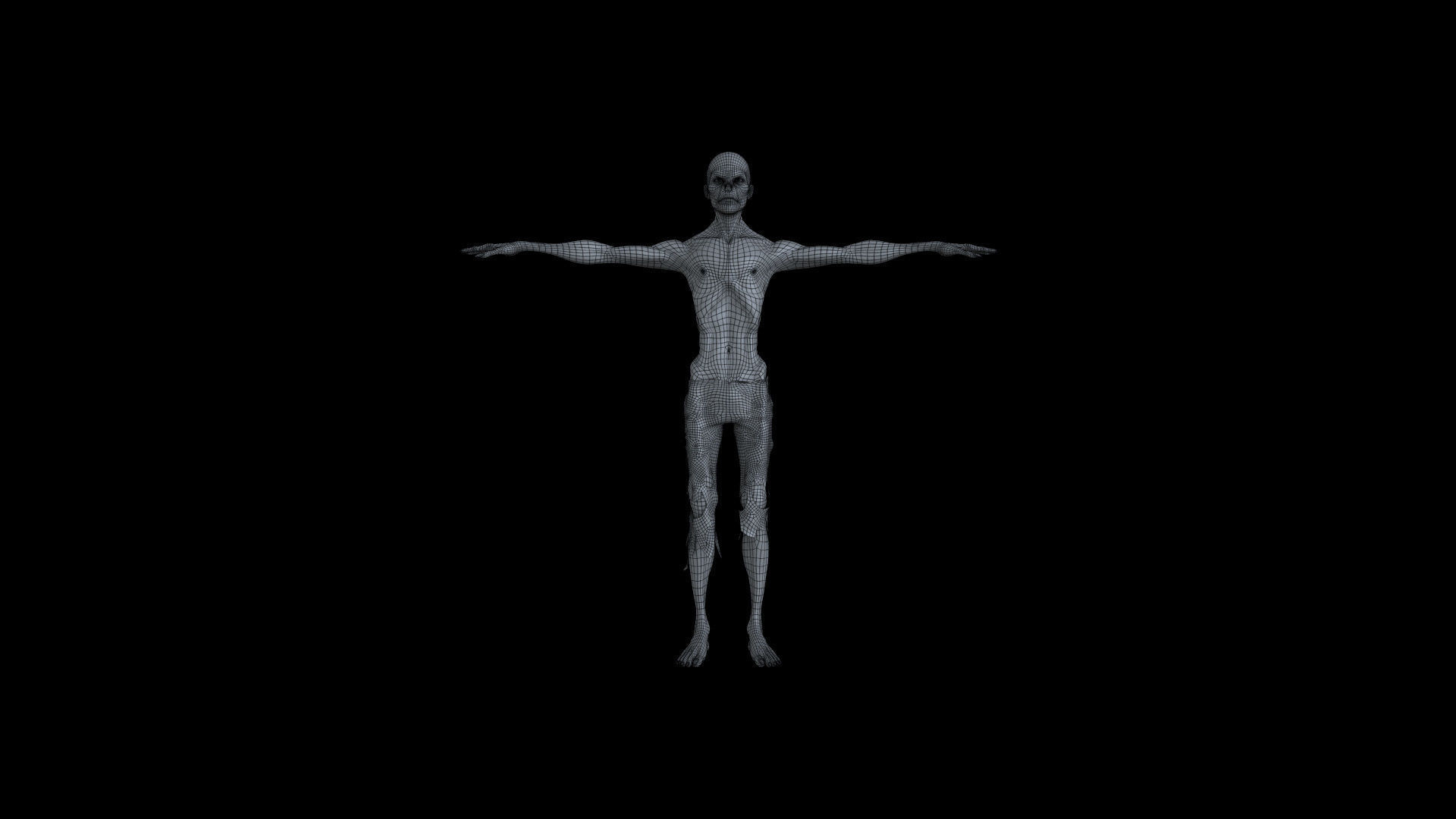 ZOMB01 Rigged Zombie 3D model_4