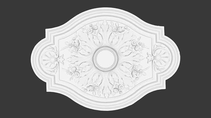 Modern Ceiling roses 3D model