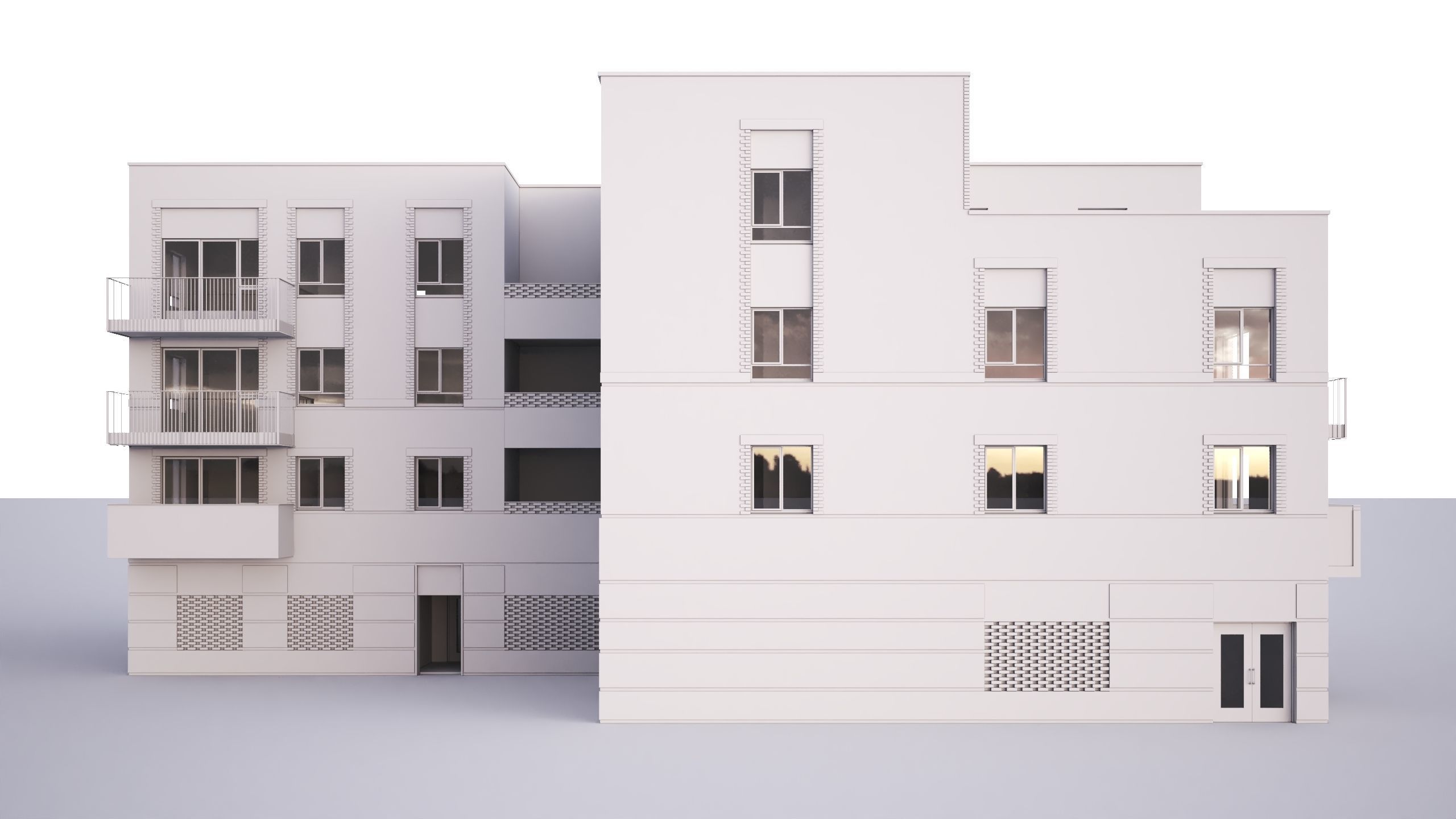 British windmill House  3D model_4