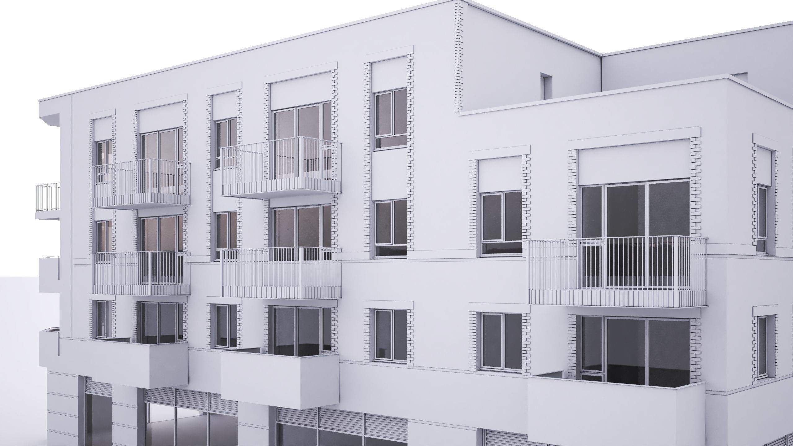 British windmill House  3D model_3