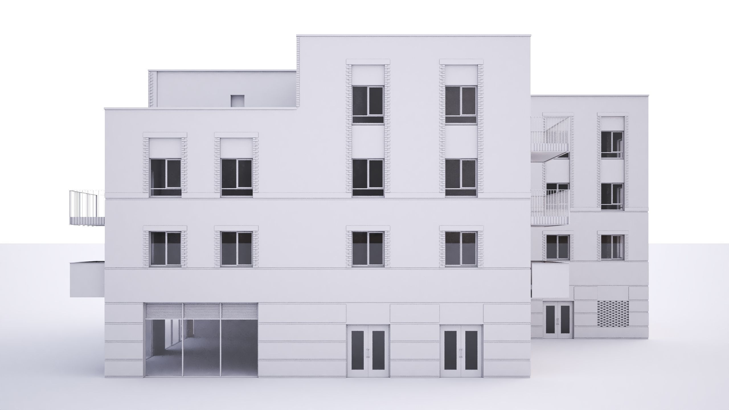 British windmill House  3D model_5