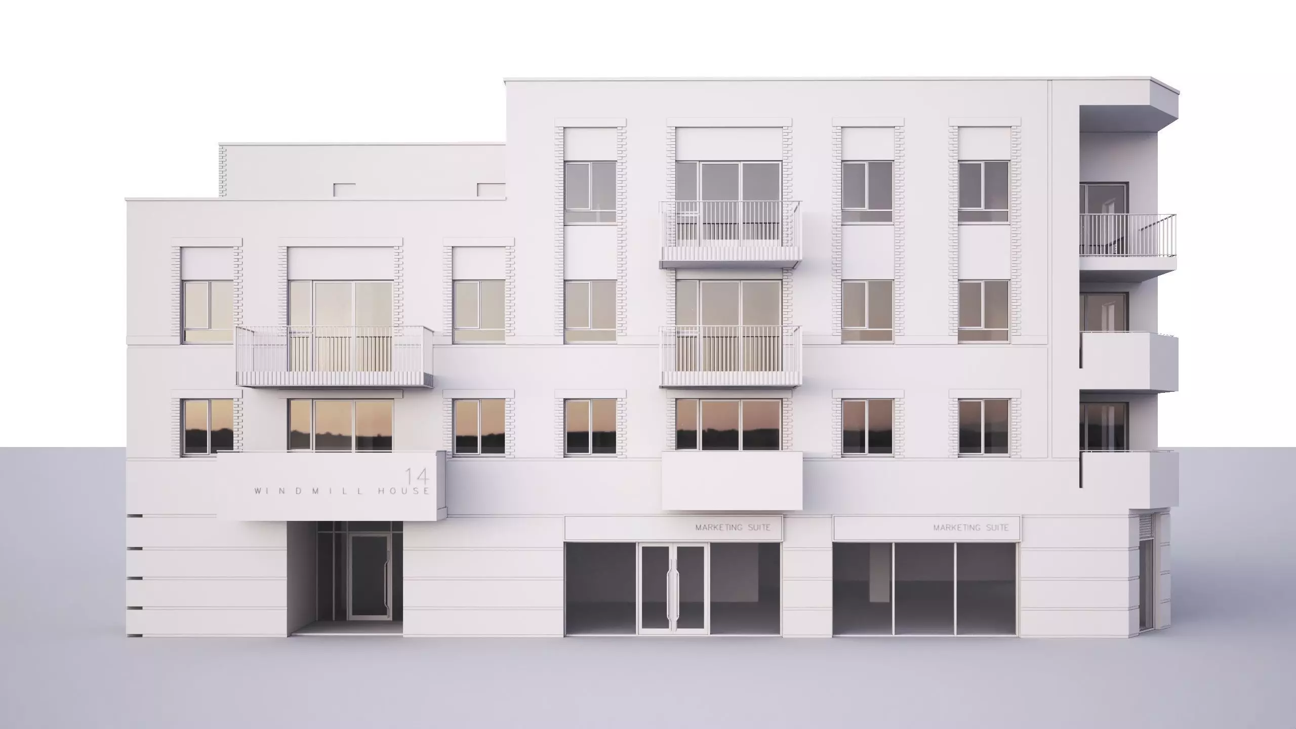 British windmill House  3D model_0