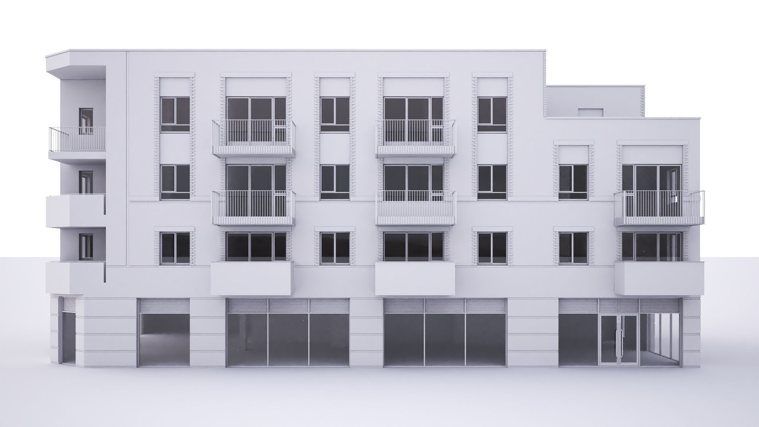 British windmill House  3D model_2