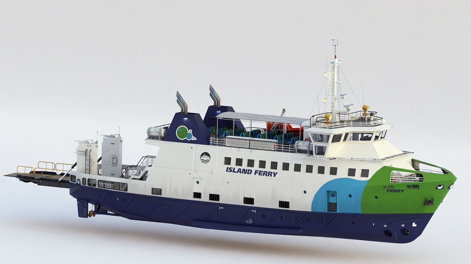 Passenger ferry 3D Model Collection_26
