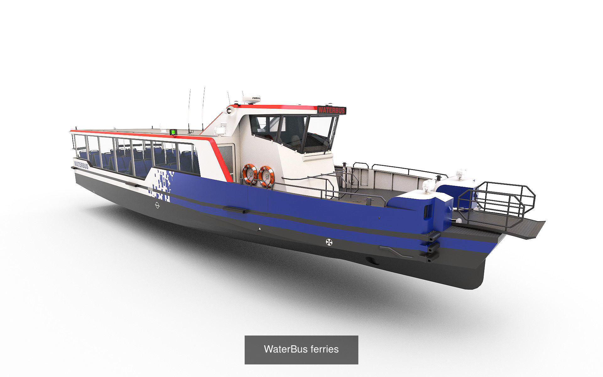 Passenger ferry 3D Model Collection_2
