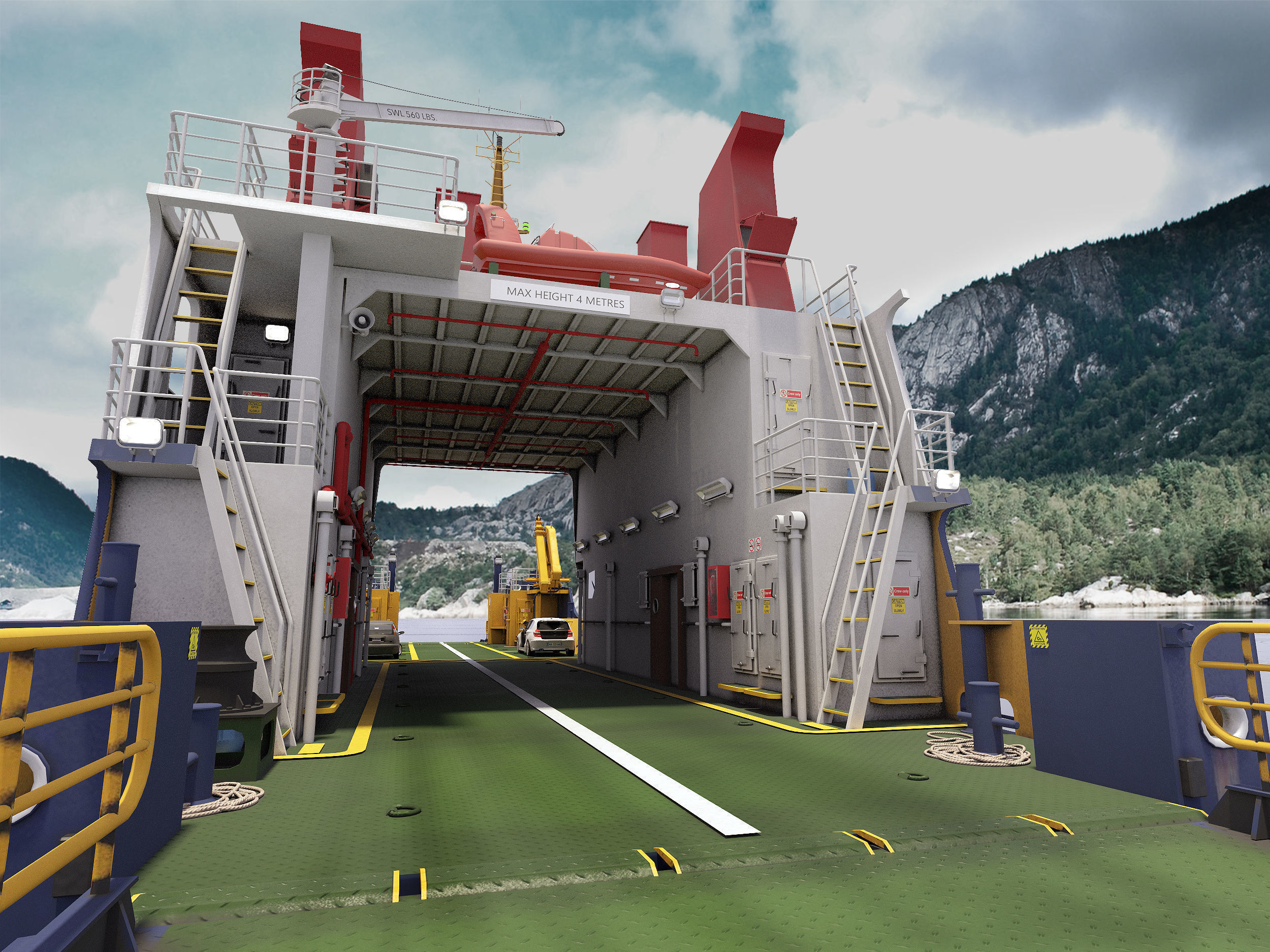 Passenger ferry 3D Model Collection_10