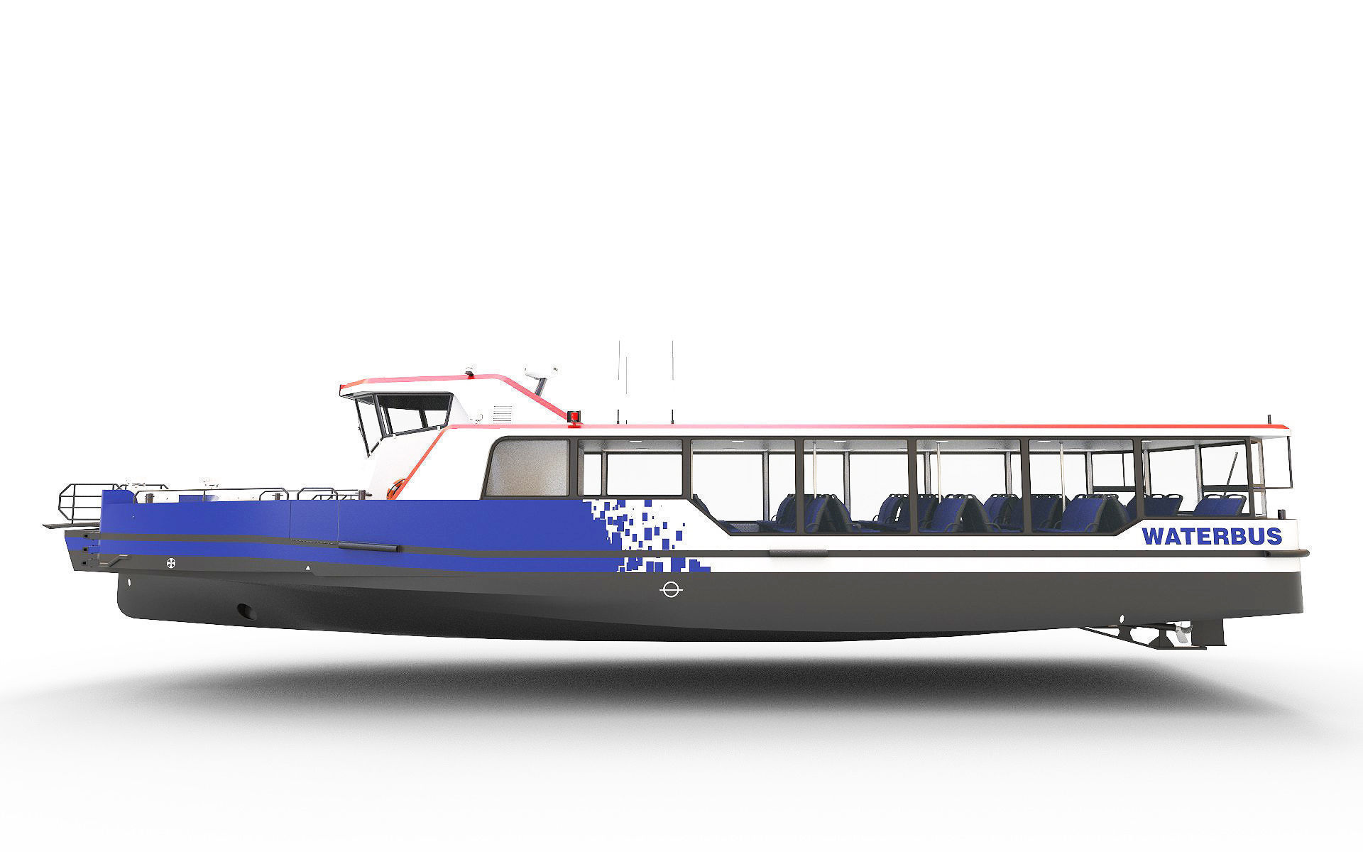 Passenger ferry 3D Model Collection_34