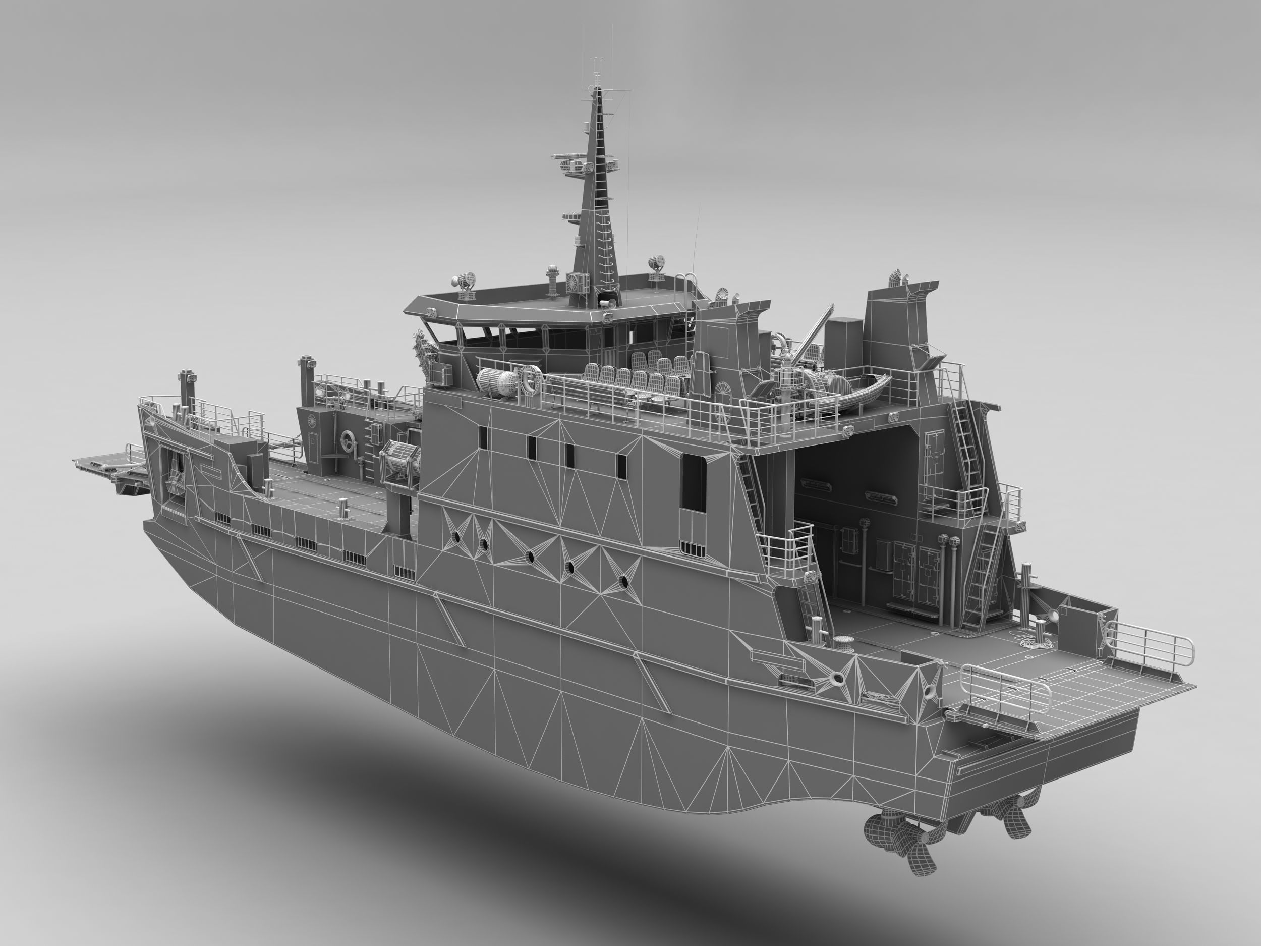 Passenger ferry 3D Model Collection_11
