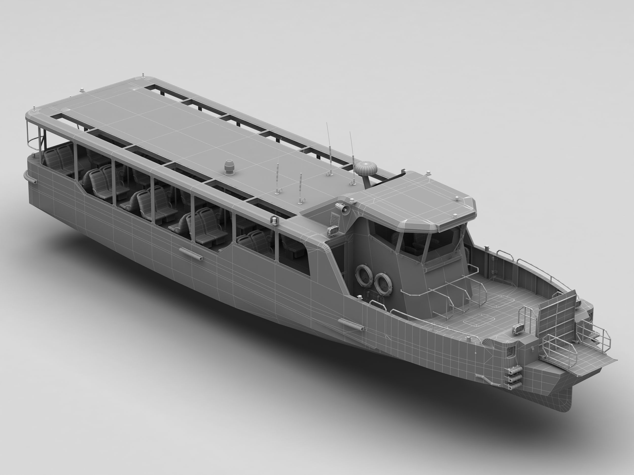 Passenger ferry 3D Model Collection_42