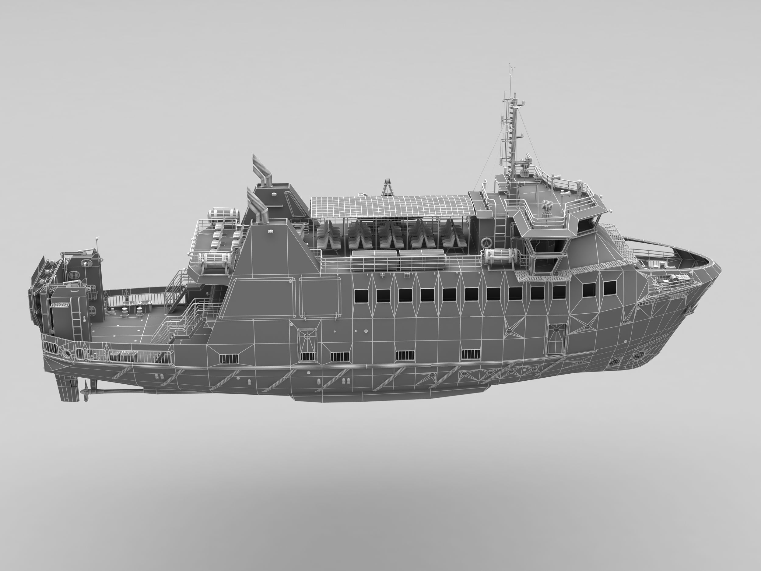 Passenger ferry 3D Model Collection_23