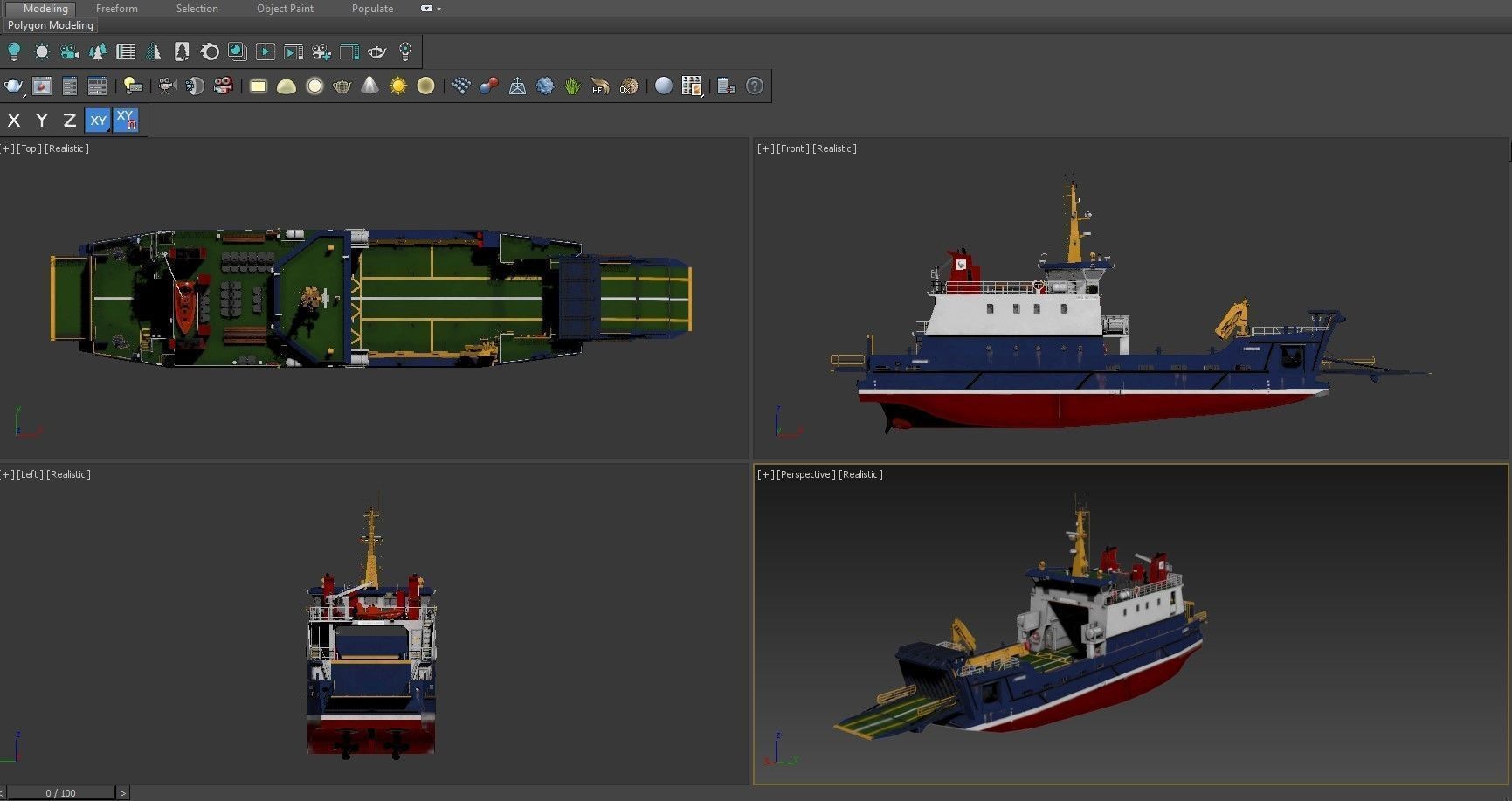 Passenger ferry 3D Model Collection_13