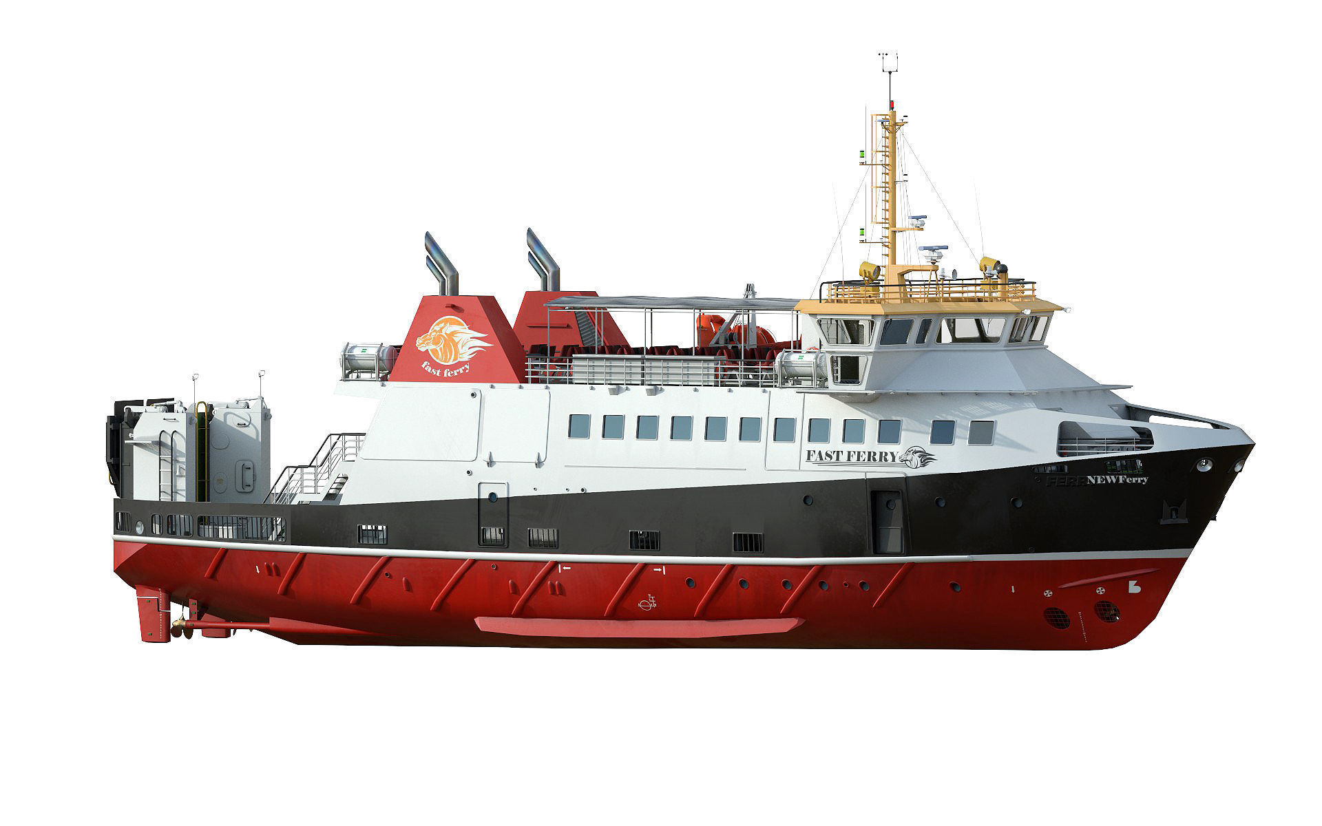 Passenger ferry 3D Model Collection_16